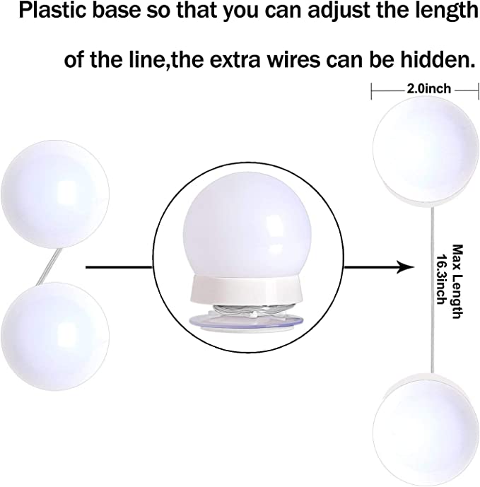 LED Mirror Lights Make Up Vanity Mirror Light with 10 Light for Makeup Dressing Table