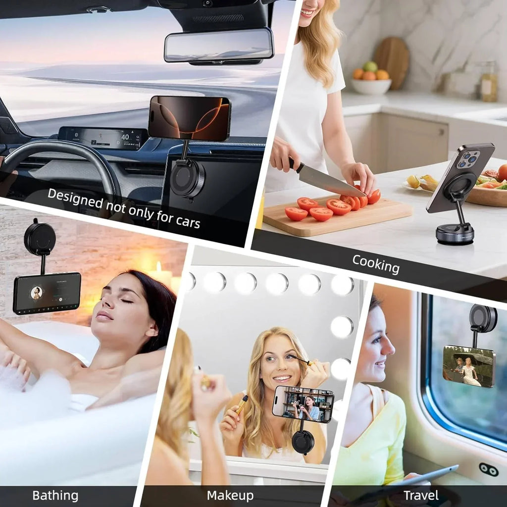 360° Magnetic Car Phone Holder – Strong Grip Mount (Free Delivery)