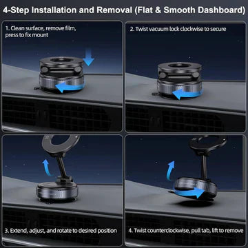 360° Magnetic Car Phone Holder – Strong Grip Mount (Free Delivery)