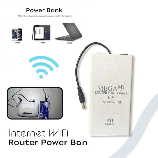 12W WiFi Router Power Bank – Stay Connected Anywhere