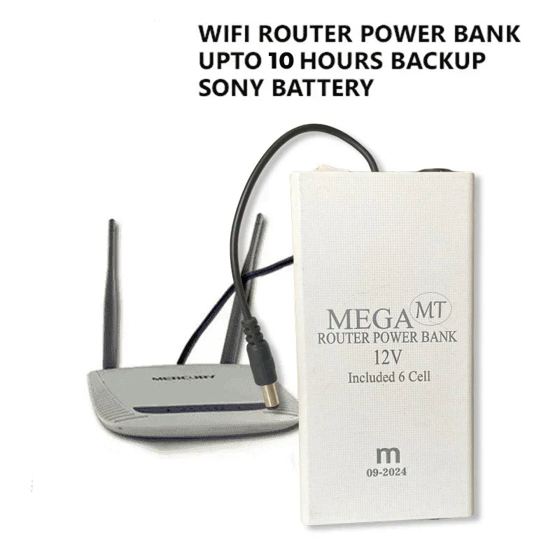 12W WiFi Router Power Bank – Stay Connected Anywhere