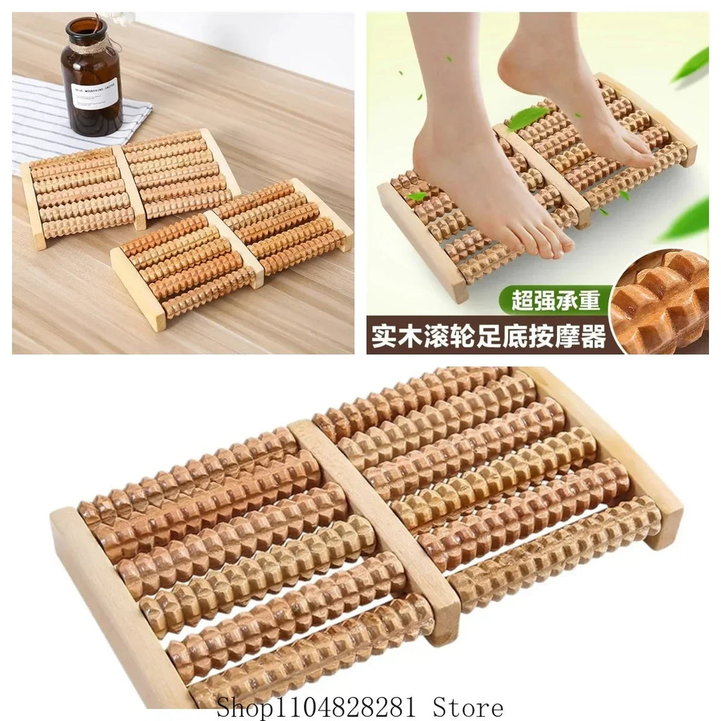 Wooden Roller Foot Massager - Pain & Stress Relief (FREE DELIVERY)