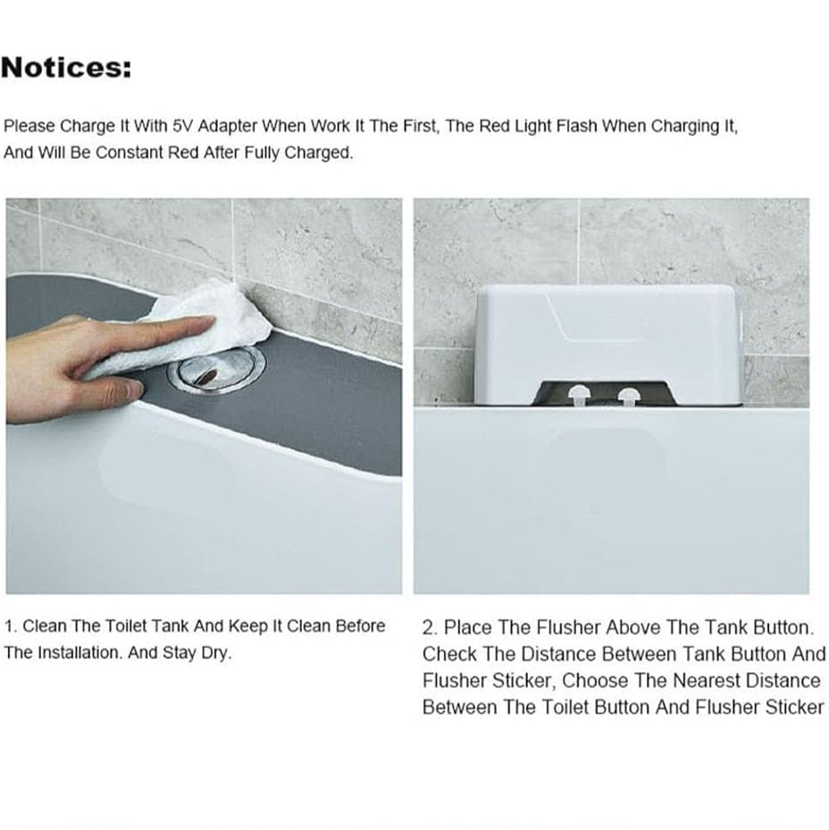 😍1st Time In Pakistan Automatic Sensing Toilet Flush Button, Touchless Smart Toilet Sensor (Free Home Delivery)
